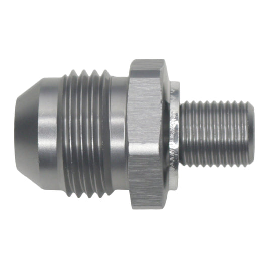 06-02-0621 DeatschWerks 8AN Male Flare to M10 X 1.0 Male Metric - Anodized Titanium