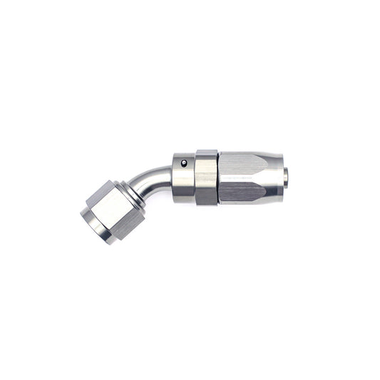 06-02-0802 DeatschWerks 6AN Female Swivel 45-Degree Hose End CPE