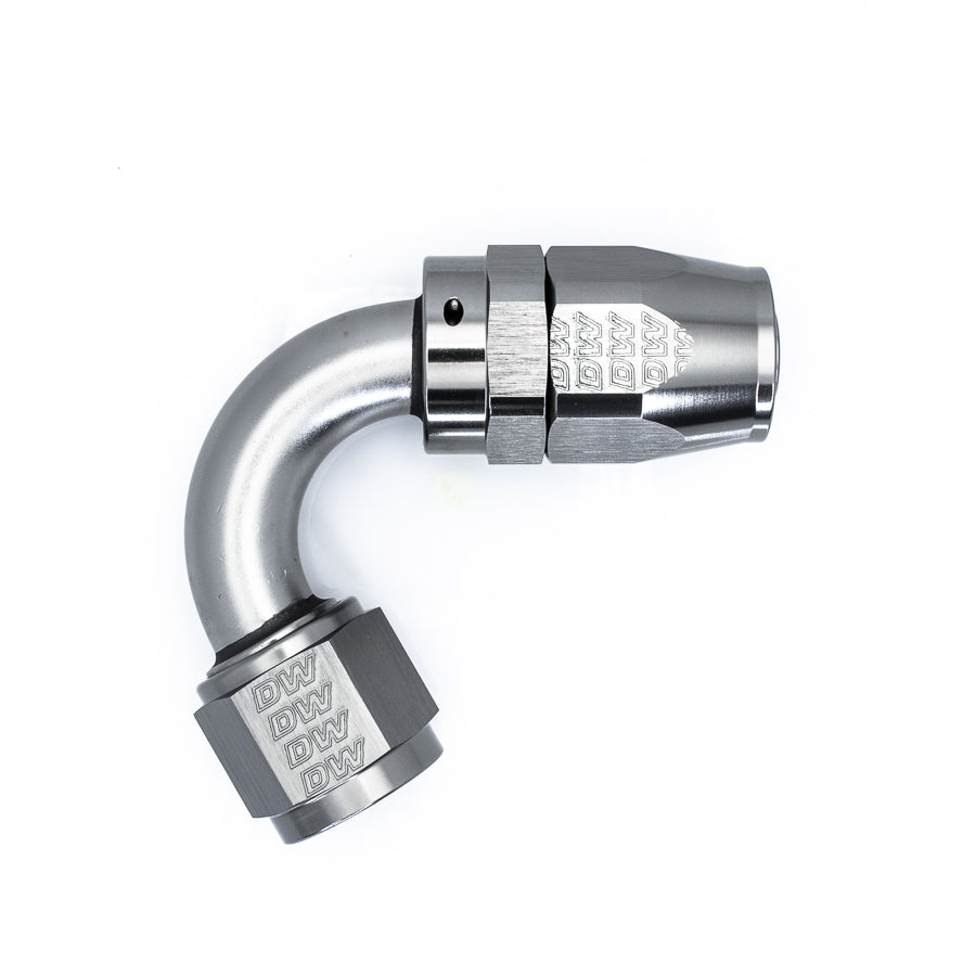 06-02-0826 DeatschWerks 10AN Female Swivel 120-Degree Hose End CPE - Anodized Titanium