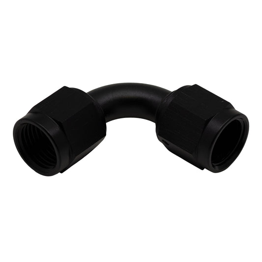 6-02-0215-B DeatschWerks 6AN Flare Female Swivel 90-Degree to 6AN Flare Female Swivel - Anodized Matte Black