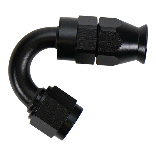 6-02-0879-B DeatschWerks 6AN Female Flare Swivel (Incl Ferule/Olive) 150-degree Hose End PTFE