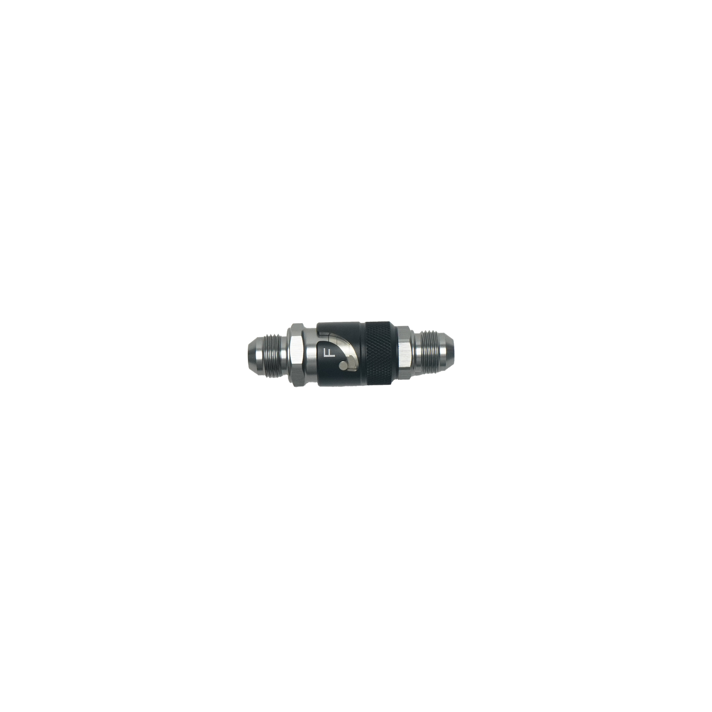 6-02-0226-B DeatschWerks 8AN Male Flare Quick Disconnect Dry Break Fitting - 2 Pieces Anodized Matte Black