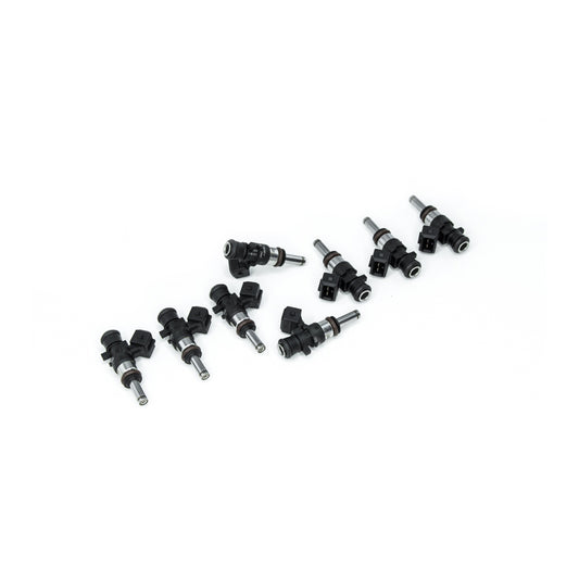 16MX-00-0750-8 DeatschWerks Bosch EV14 Universal 40mm Compact Matched Set of 8 Injectors 750cc (Extended Nozzle)