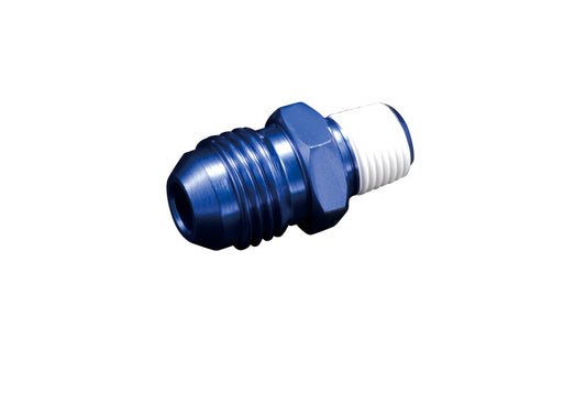 TB509A-0000C Tomei -6 AN Male TO 1/8" NPT Male Straight Adapter Fuel Fitting Blue