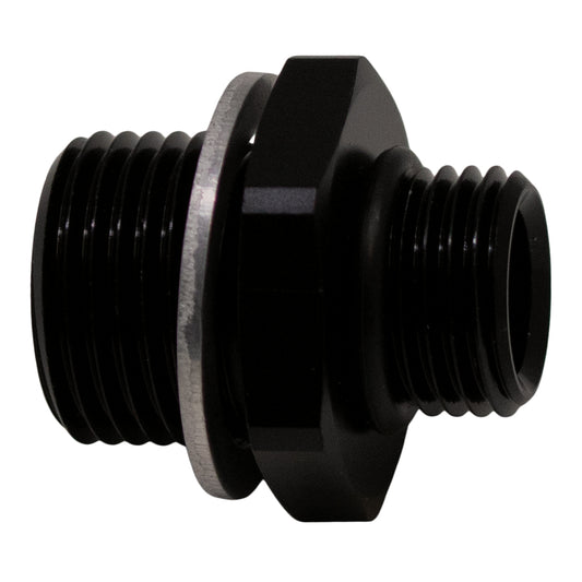 6-02-0606-B DeatschWerks 6AN ORB Male to M18 X 1.5 Metric Male (Incl O-Ring and Washer) - Anodized Matte Black