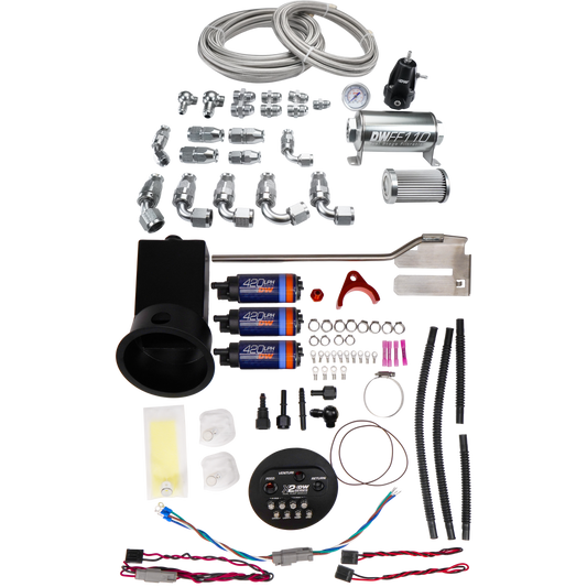 9-421-625-7022 DeatschWerks 94-02 Nissan Silvia and Skyline X2 Surge Module with DW420 Pumps and PTFE Plumbing Kit