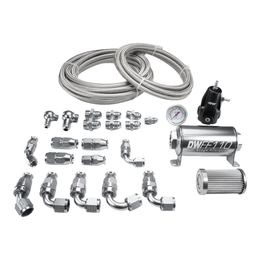 6-625 DeatschWerks X2 Series PTFE Plumbing Kit -8AN Feed -6AN Return 92-00 Civic 94-01 Integra 6-625
