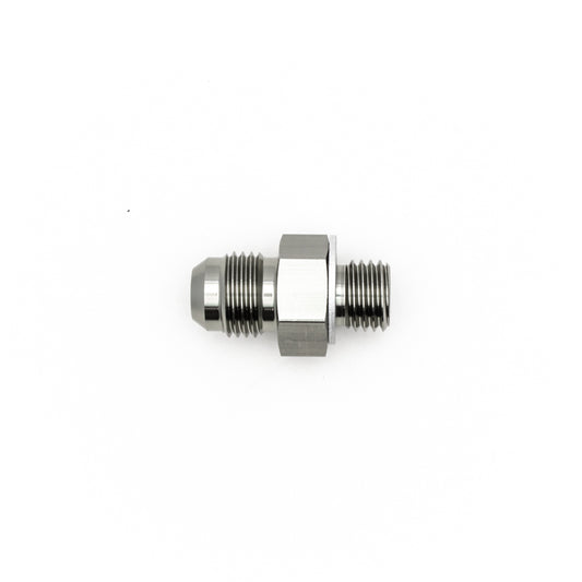 06-02-0613 DeatschWerks 6AN Male Flare To M12 X 1.5 Male Metric Adapter (Incl. Crush Washer)