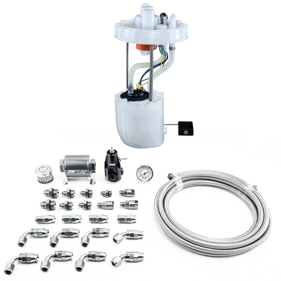 9-401-608-7042 DeatschWerks DW400 Fuel Pump Module + Return Kit SS PTFE 9th Gen Civic Si 12-15 ILX 13-15 K24Z7