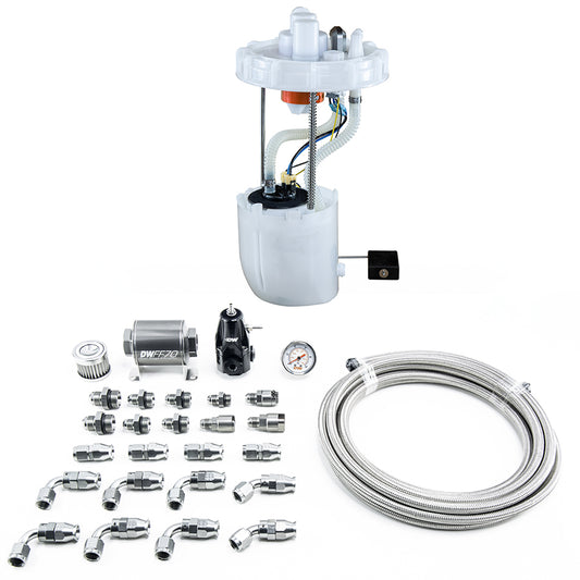 9-401-608-7042 DeatschWerks DW400 Fuel Pump Module + Return Kit SS PTFE 9th Gen Civic Si 12-15 ILX 13-15 K24Z7