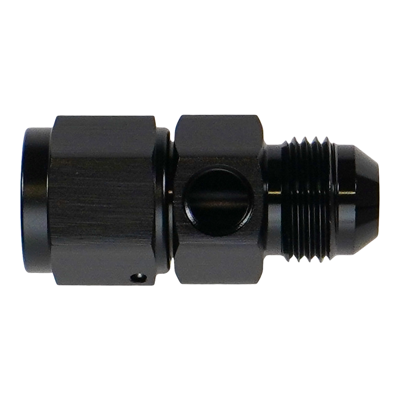 6-02-0774-B DeatschWerks 8AN Male Flare to Female Flare Swivel with 1/8th NPT