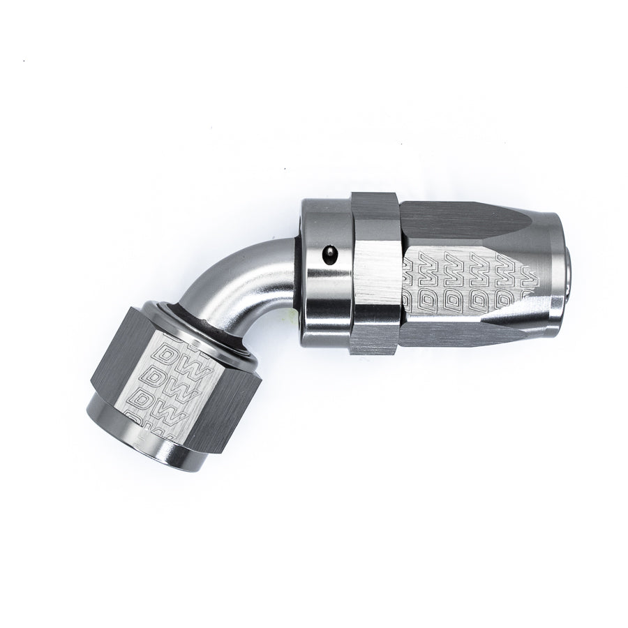 06-02-0822 DeatschWerks 8 AN Female Flare Swivel 60-degree Hose End CPE - Anodized DW Titanium
