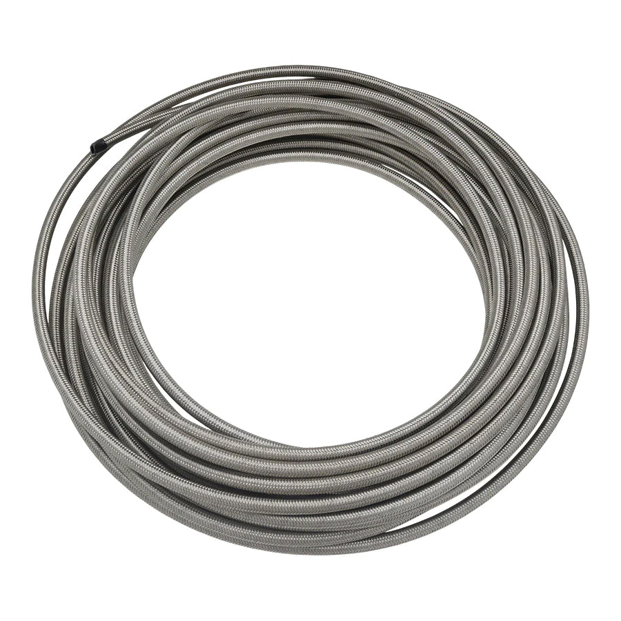 6-02-0861-50 DeatschWerks 6AN Stainless Steel Double Braided PTFE Hose - 50ft