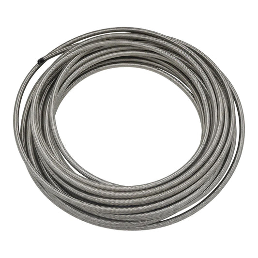 6-02-0861-50 DeatschWerks 6AN Stainless Steel Double Braided PTFE Hose - 50ft