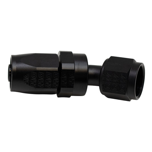 6-02-0821-B DeatschWerks 8 AN Female Flare Swivel 30-Degree Hose End CPE - Anodized Matte Black