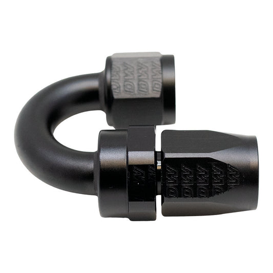 6-02-0808-B DeatschWerks 8AN Female Swivel 180-Degree Hose End CPE - Anodized Matte Black