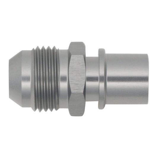 06-02-0128 DeatschWerks 8AN Male Flare to Toyota Module Quick Connect - Anodized DW Titanium