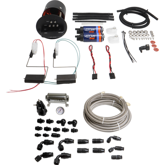 9-421-629-7070 DeatschWerks 92-06 BMW 3-Series E36/E46 X2 Module with DW420 Pumps and PTFE Plumbing Kit