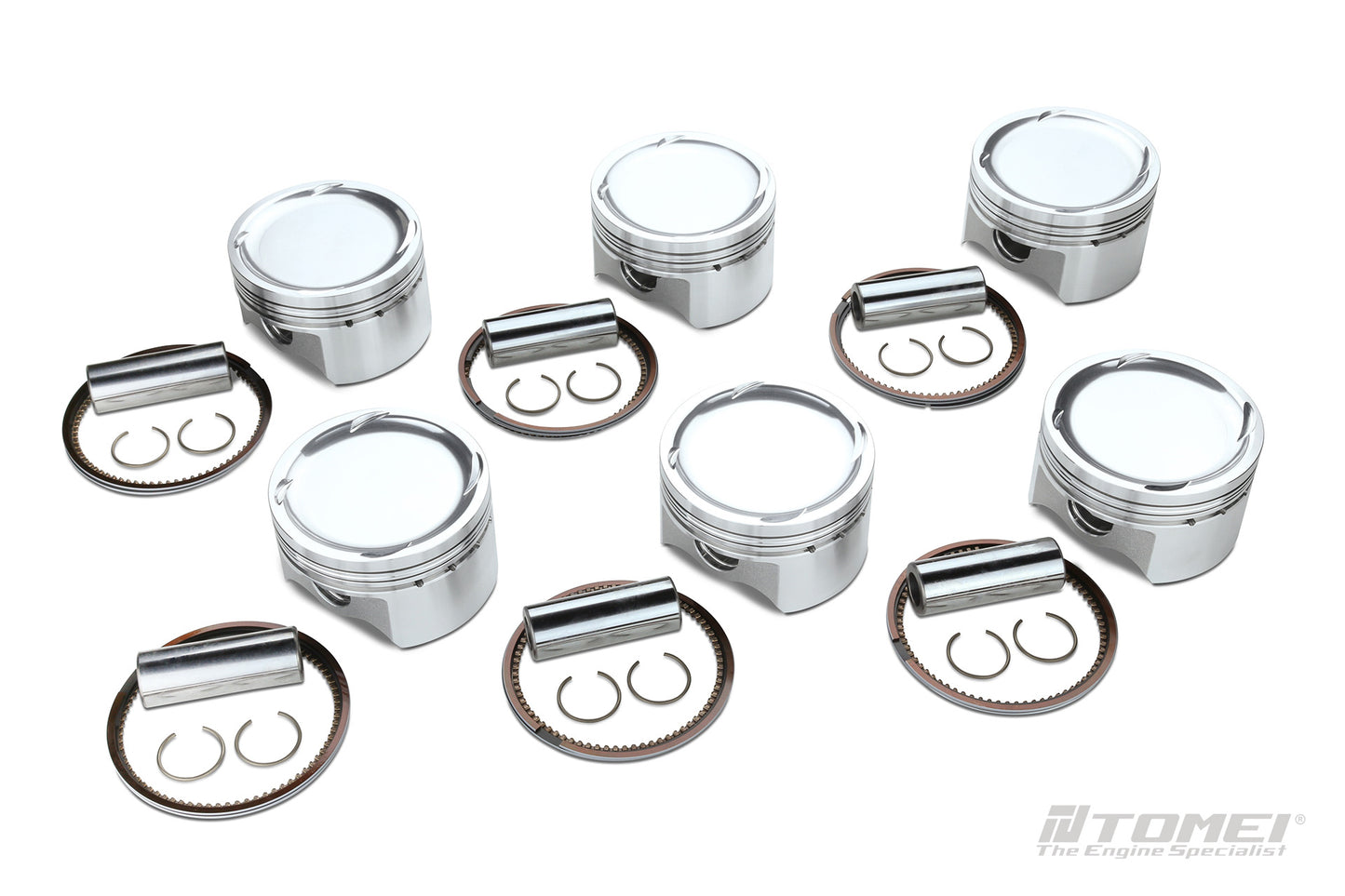 TA202A-TY03A Tomei Forged Pistons SET Toyota Supra 2JZ-GTE 2JZ-GE 94MM Stroker 87MM +1.0MM -17.5 CC 9.0:1