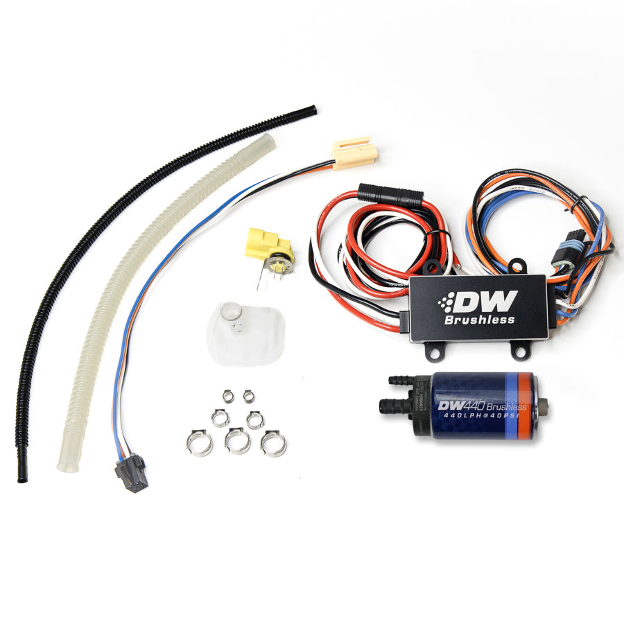 9-442-C102-0909 DeatschWerks 03-13 Chevy Corvette 440lph InTank Brushless Fuel Pump w/9-0909 Instl kit/C102 Contrllr