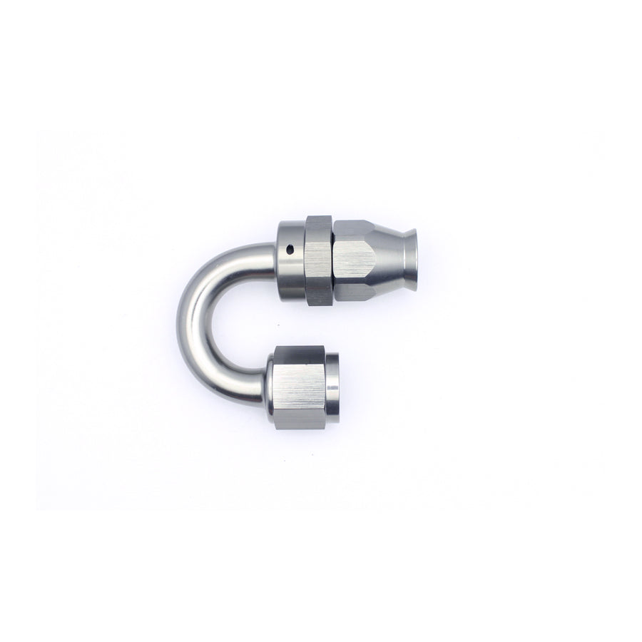 06-02-0857 DeatschWerks 8AN Female Swivel 180-Degree Hose End PTFE (Incl. 1 Olive Insert)