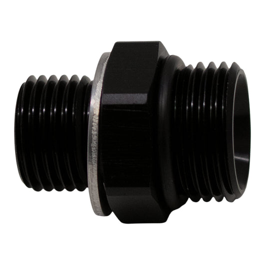 6-02-0610-B DeatschWerks 8AN ORB Male to M16 X 1.5 Metric Male (Incl O-Ring and Washer) - Anodized Matte Black