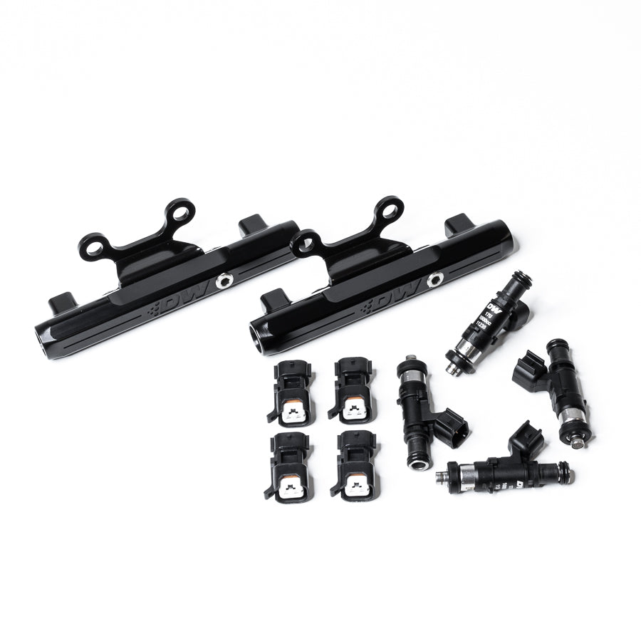 6-102-1000 DeatschWerks Top Feed Fuel Rail Kit with 1000cc Fuel Injectors WRX 02-14 STi 07-19 EJ205 EJ255 EJ257