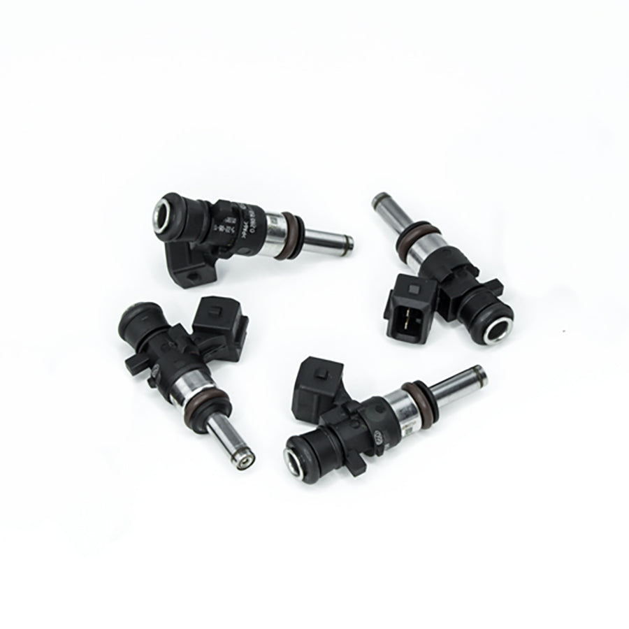 16MX-00-1250-4 DeatschWerks Bosch EV14 Universal 40mm Compact Matched Set of 4 Injectors 1250cc (Extended Nozzle)