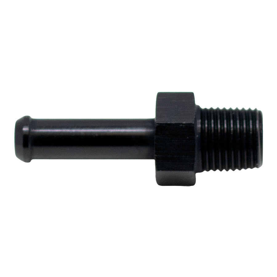 6-02-0915-B DeatschWerks 1/8in NPT Male Thread 1/4in Hose Barb - Anodized Matte Black