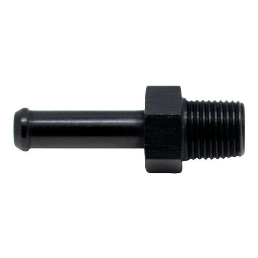 6-02-0915-B DeatschWerks 1/8in NPT Male Thread 1/4in Hose Barb - Anodized Matte Black