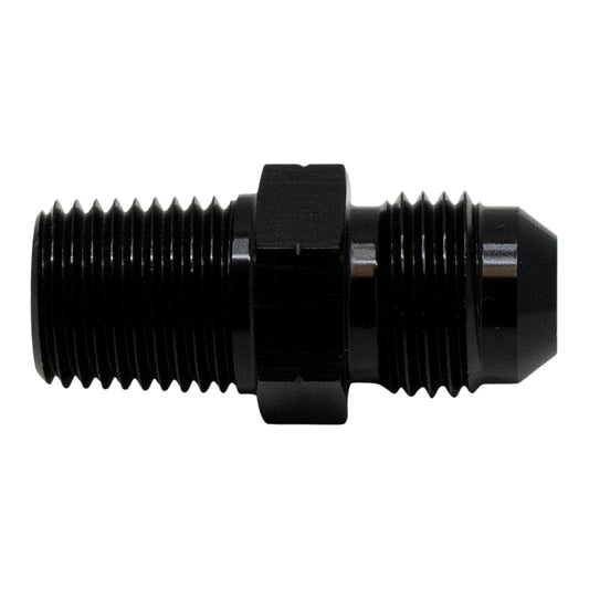 6-02-0901-B DeatschWerks 6AN Male Flare to 1/4in Male NPT Adapter - Anodized Matte Black