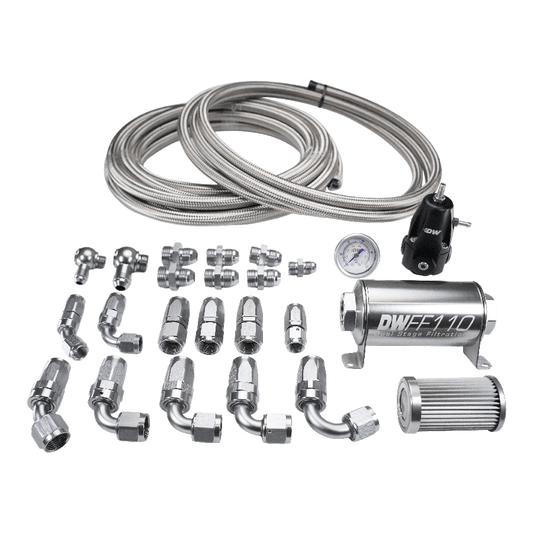 6-624 DeatschWerks X2 Series CPE Plumbing Kit -8AN Feed -6AN Return 92-00 Civic 94-01 Integra 6-624