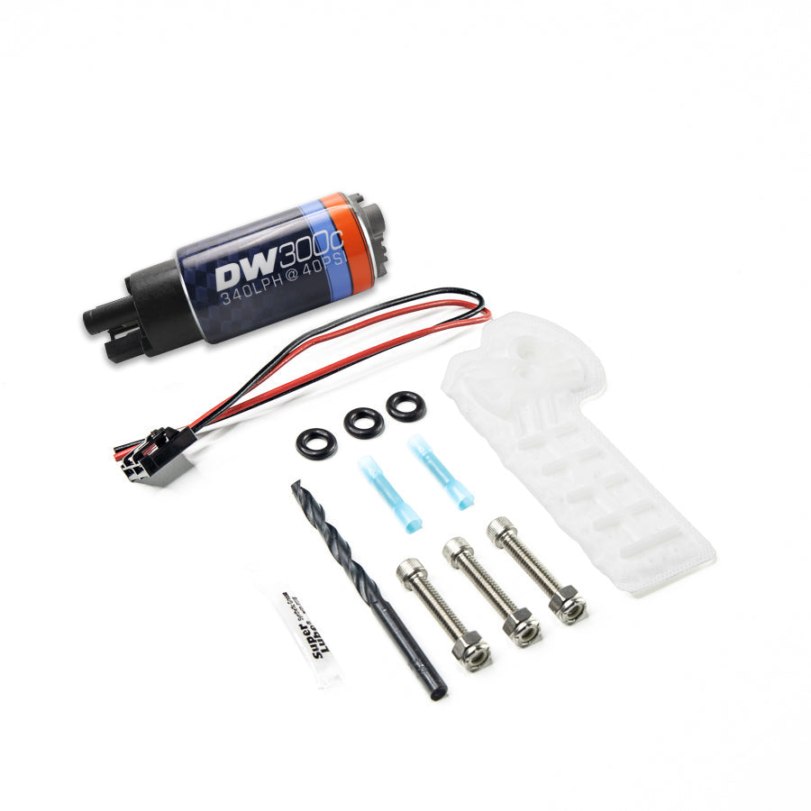 9-307-1060 DeatschWerks 15-19 Golf R/15-18 1.8/15-18 GTI 340lph Compact Fuel Pump w/o clips w/9-1060 Instl kit