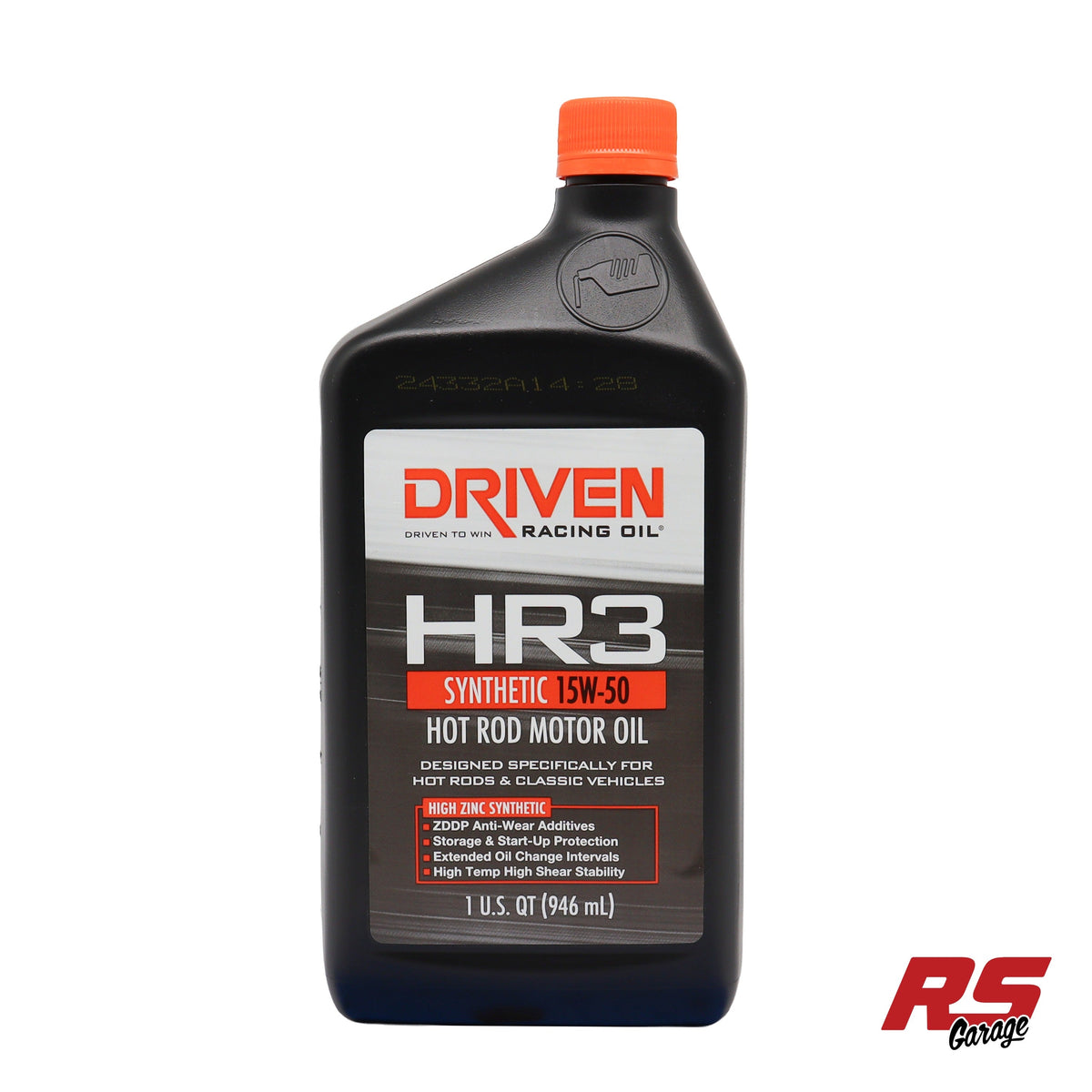 DRV 01606-12 Driven Racing Oil HR3 Synthetic Hot Rod High Zinc Syn. Oil 15W-50 Quart 12 Count Case