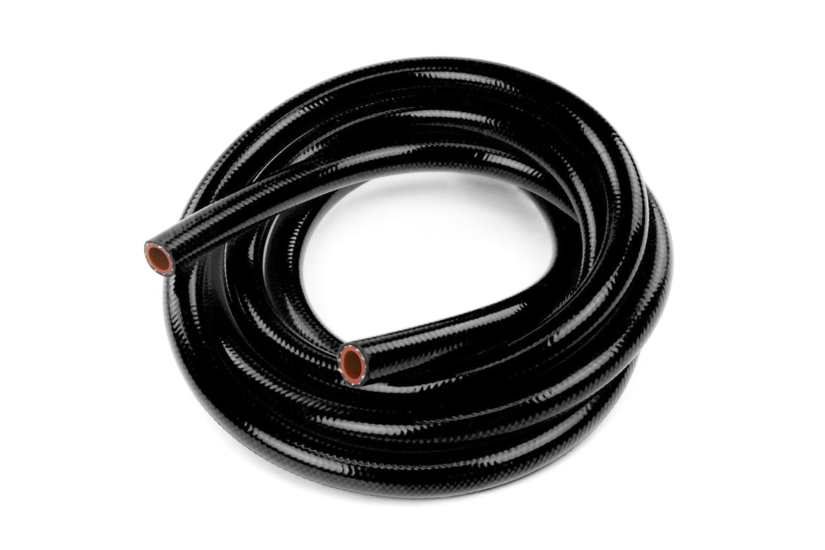 HTHH-125-BLKx10 HPS 1.25" (32MM) ID 10 Feet Long 1-PLY Polyester Black Silicone Heater Hose