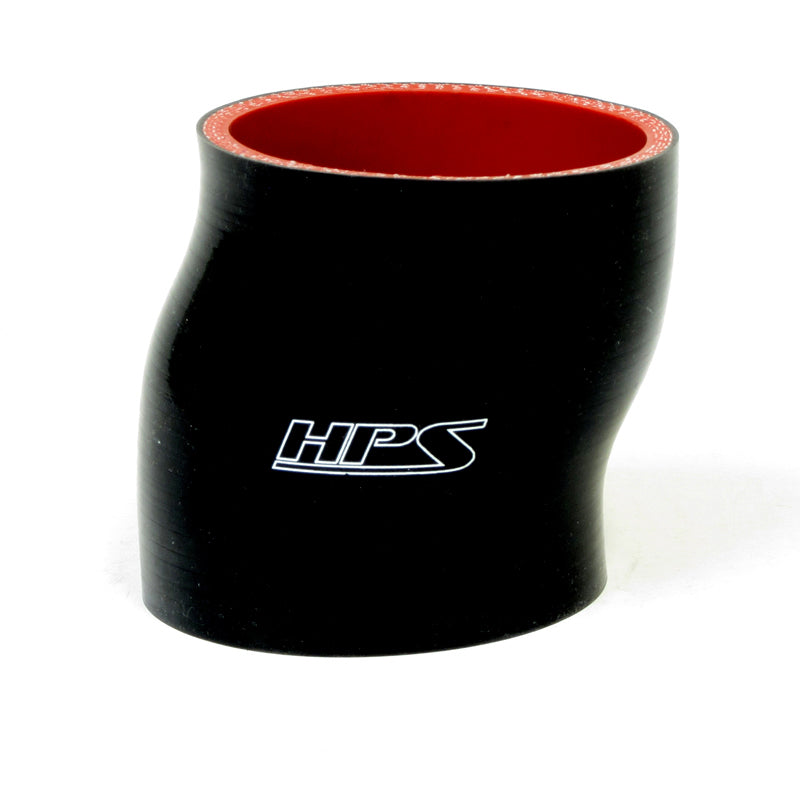 HTSOC-175-L4-BLK HPS 1.75" (45MM) ID 4" Long 4-PLY Polyester Black Silicone Offset Coupler