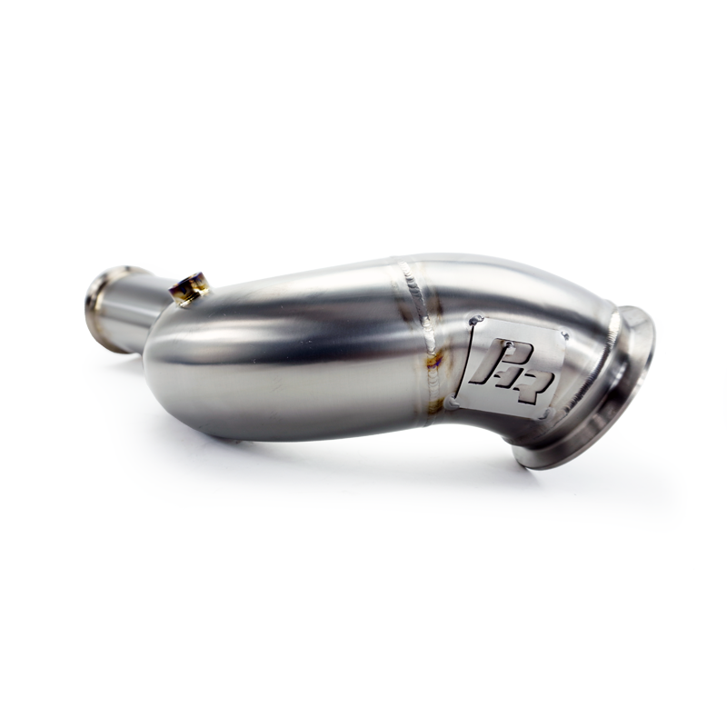 PHR 4.0" Titanium Downpipe for 2JZ - Mandrel Bent, Precision VH3 ("T3")  V-band Inlet/Outlet (VB3.57 Flange)