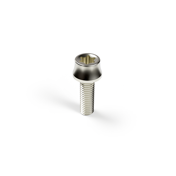 Bolt, Titanium, Volcano Torx Head, M6x1.0, 20mm Long - Machined