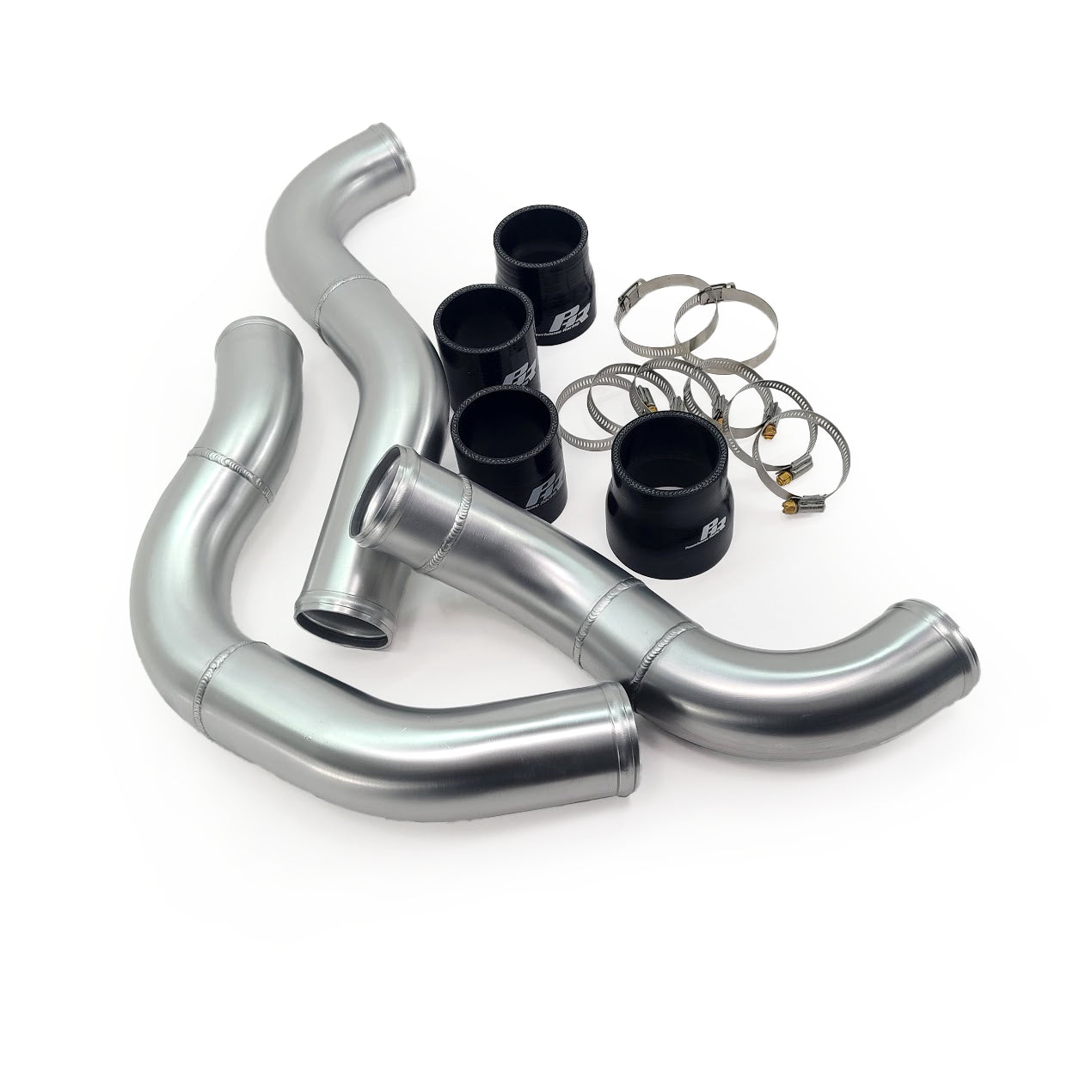 PHR 2.5" Cold Side Intercooler Piping for NA-T Intercooler Kit for IS300 - Gloss black powder coat
