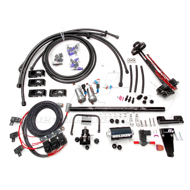 PHR 1100 HP E85 Fuel Sytem for Lexus SC300 with 2JZ-GTE swap Includes: -Fuel Line Kit, 8AN Feed, 6AN Return, Black Hose