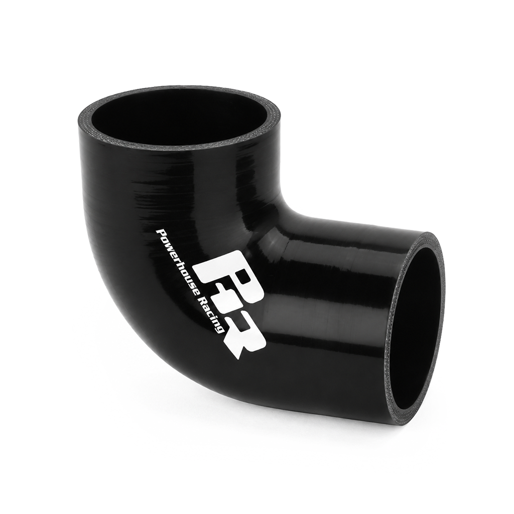 2.5" ID 90 Degree Coupler, 1.0"and 2.0" Legs, Black