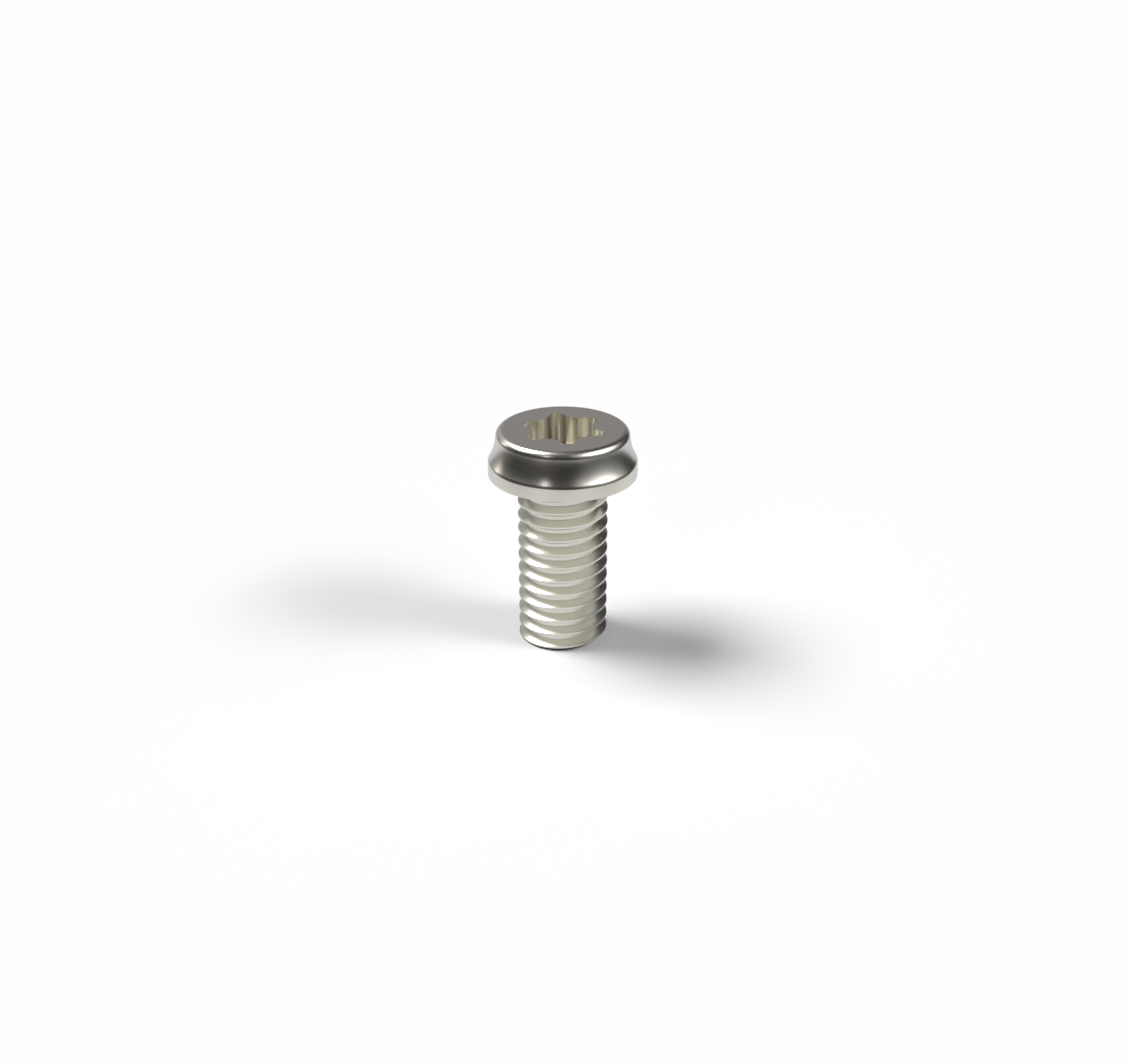 Bolt, Titanium, Low-Profile Volcano Torx Head, 10-32, .375in Long - True Burned