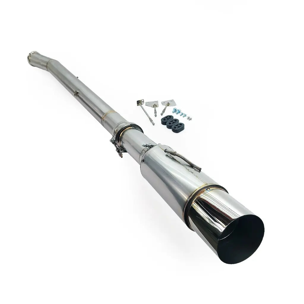 PHR 4.0" Single Exit Exhaust for SC300 - 4.0" Stainless tubing with a Burns muffler - 5.0" Polished Tip