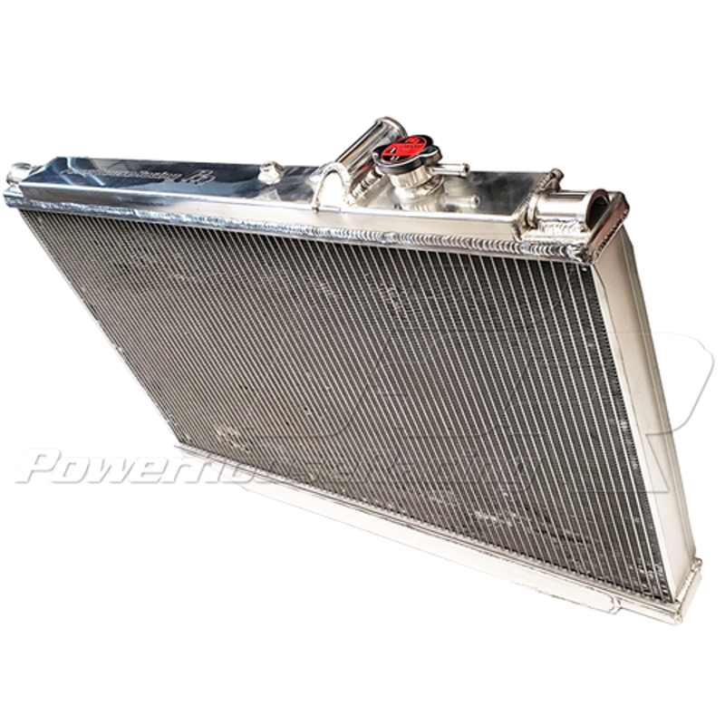 PHR Aluminum Race Radiator for MKIV Supra - No Transmission Cooler, -20AN inlet and outlet, Raw