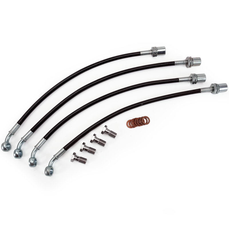 PHR Stainless Brake Line Kit for IS300 -Stainless braided lines with black coating