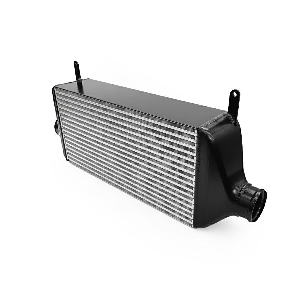 PHR 6" Intercooler Core w/ Endtanks for SC300 -Matte black powder coat -3" Inlet/4" Outlet