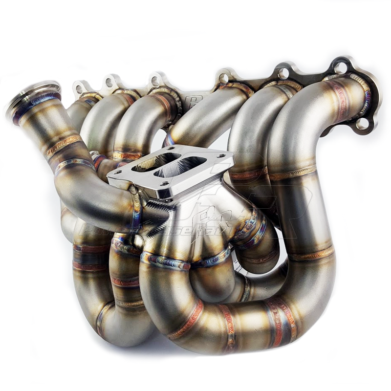 PHR S45 Turbo Manifold for 2JZ-GTE Collector: Billet Turbine Fitment: T4 4-Bolt Turbo Scroll: Single Scroll Number o - Billet, (S) Single wastegate, Precision 56mm, Single Scroll