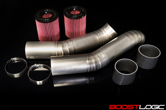 Boost Logic 3.5" Titanium Intake Kit for R35 GTR without MAF Flange