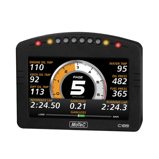 Motec C185 5" Color Display Logger W/USB Please note: The listed price for this item fully includes its required $65 import tariff, ensuring a smooth checkout with no hidden backend fees.