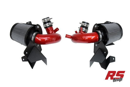 HPS Red 827 Series Performance Air Intake 2018-2023 Kia Stinger 3.3L V6 Twin Turbo Includes Heat Shield
